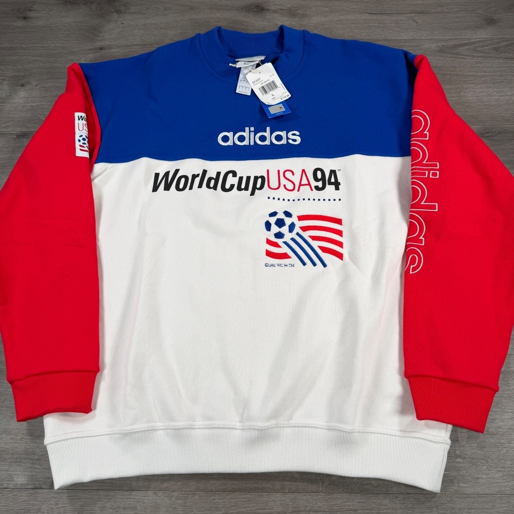 Adidas FIFA Classics World Cup USA 94 Crewneck Sweatshirt Mens Large KD1156